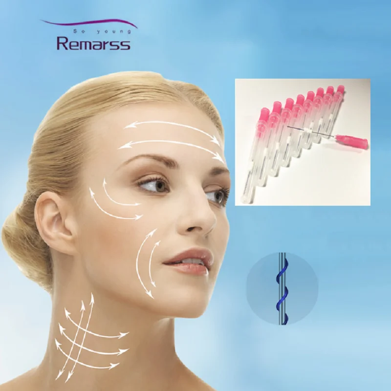 

top selling KOREA suture cog 3D 4D 6D mono tornado screw fishbone pdo pcl plla thread face breast cheek lift