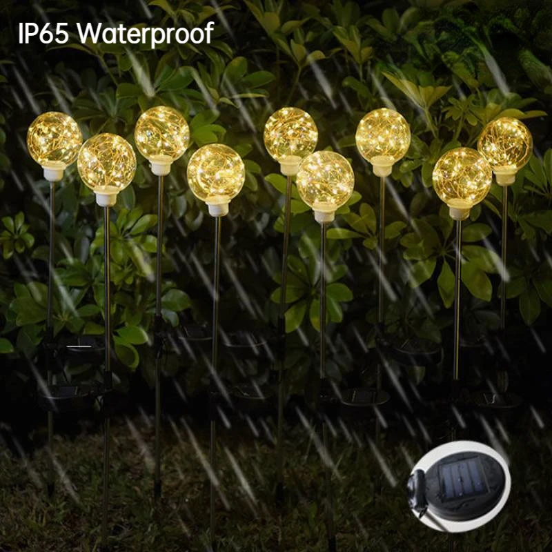 Светодиодный светильник на солнечной батарее водонепроницаемый садовый фонарь