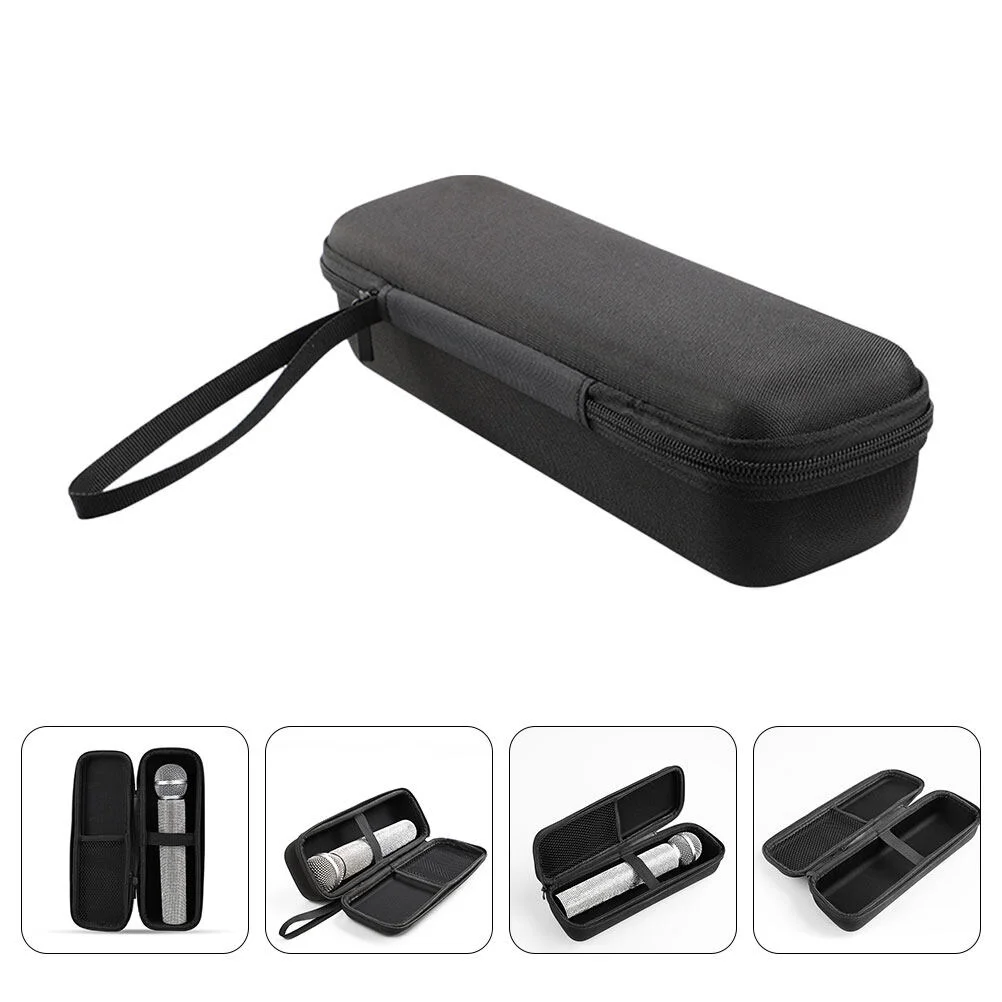 

Wireless Mic Zipper Storage Case Shockproof Business Trip Microphone Pouch Eva Microphones Outdoor Carrying Travel