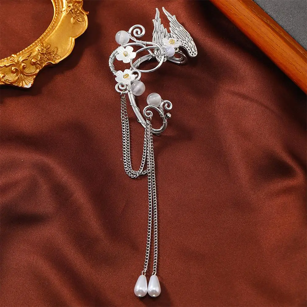 Крылья ангела Сказочные манжеты для ушей Длинные кисточки Манжеты эльфа