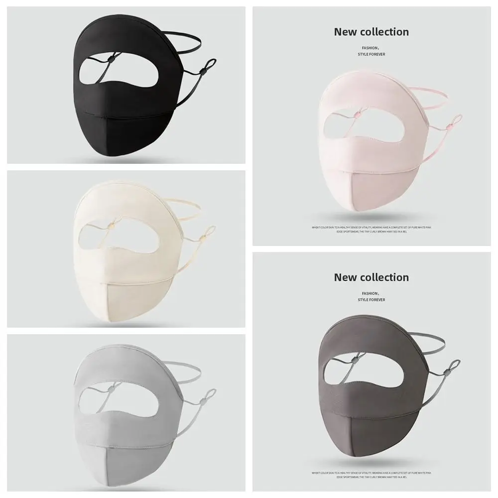 Дышащий солнцезащитный шарф для лица шелковая маска однотонное покрытие шарфы