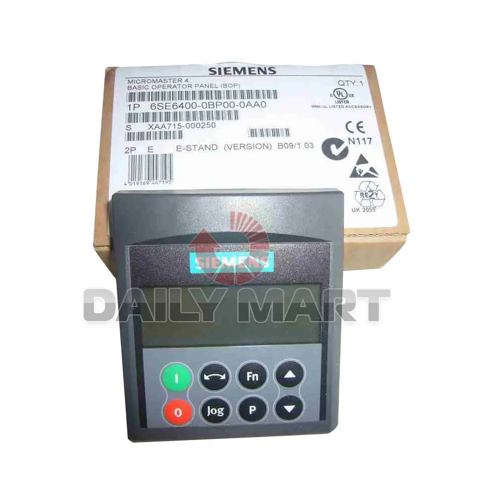 

Brand New Siemens 6SE6400-0BP00-0AA0 BASIC OPERATOR INTERFACE KEYPAD MICROMASTER