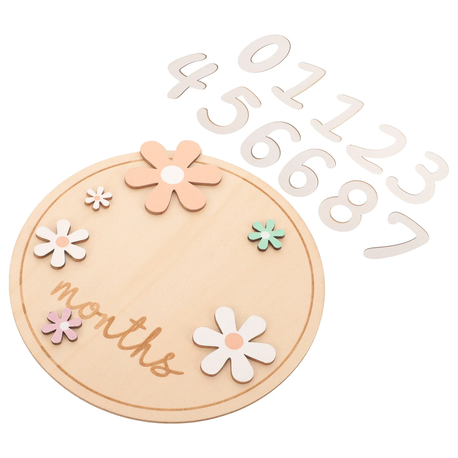 7 шт. детские вехи деревянные для младенцев ежемесячные карты новорожденных