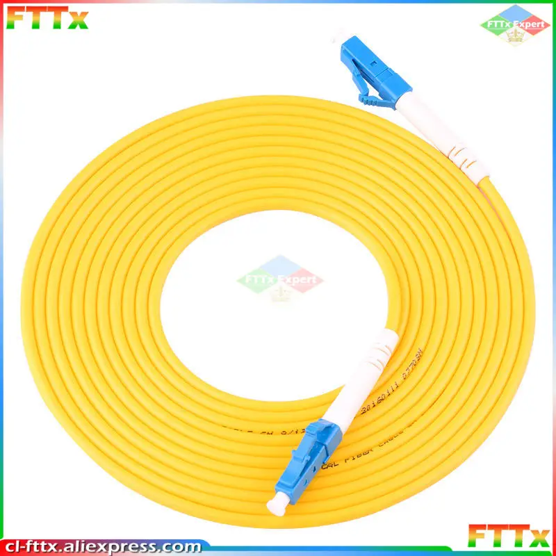 Free Shipping 10pcs/lot LC/UPC-LC/UPC FTTH Singlemode Simplex Fiber Optical Patch Cord G657A LSZH 9/125 3.0MM Fiber Jumper Cable