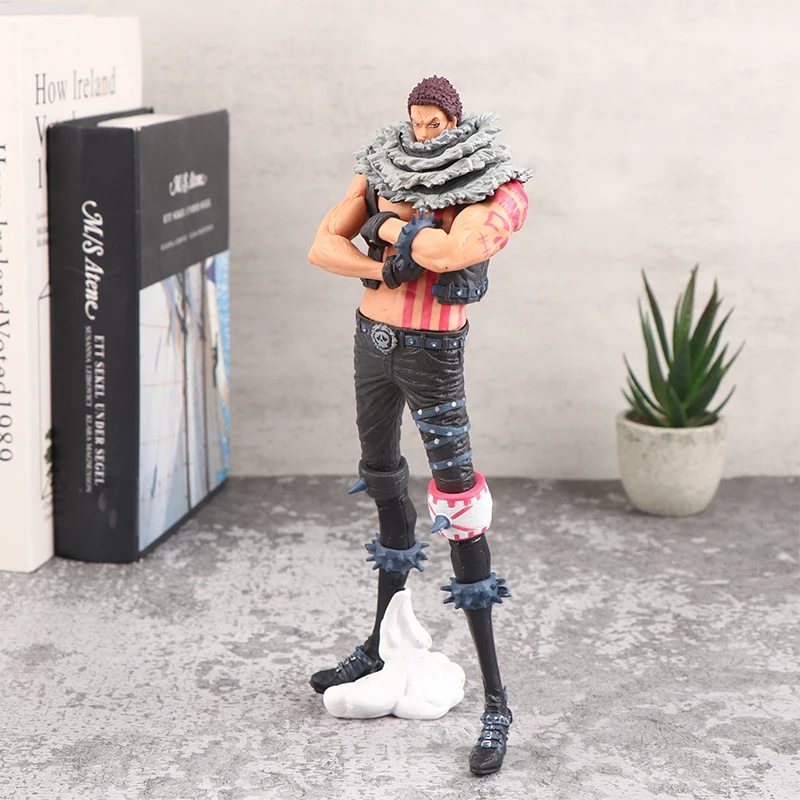

25CM Anime One Piece Action Figure Charlotte Katakuri Cross The Hand Figurine PVC Collectible Model Toy Desktop Decoration