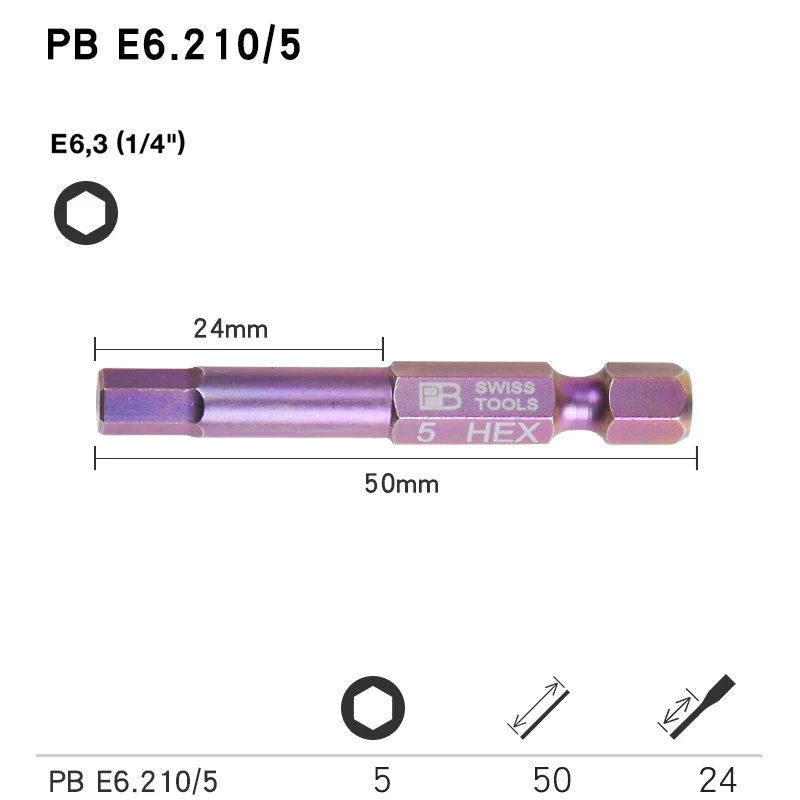 

PB SWISS TOOLS, Прецизионная Шестигранная головка, Шестигранная головка для всех типов отрасли, комбинированное бит для шестигранных винтов, аналогично