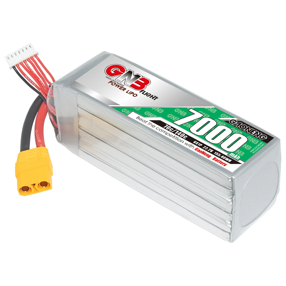 Gaoneng GNB 6S 22.2V 7000mAh 70C Lipo XT90