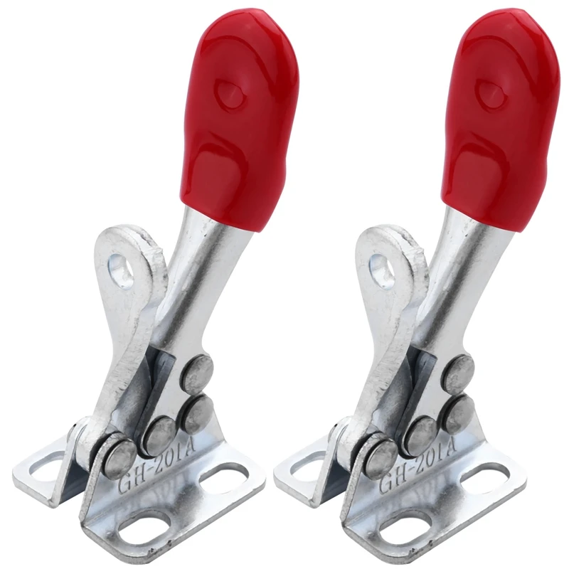 

8 PCS 60 Lbs Antislip Covered Hand Tool Toggle Clamp Horizontal Clamp 201A