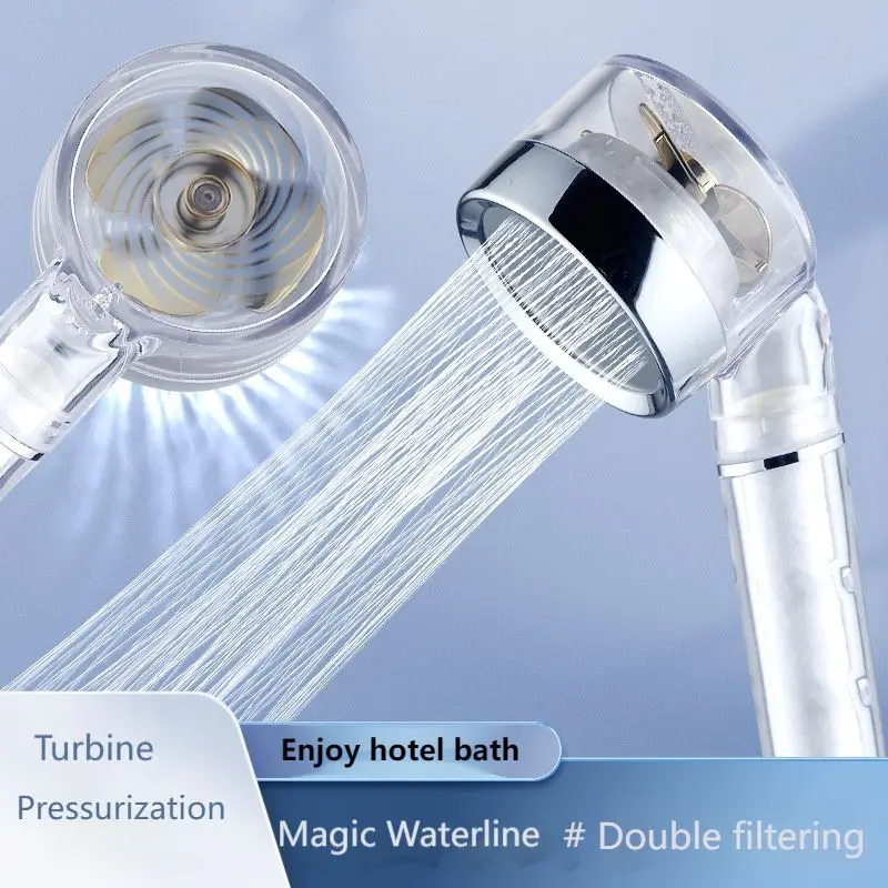 

Korean-style Filter Pressurized Large Water Shower Head Shower Large High-pressure Bathroom Shower Hand-held Shower Head