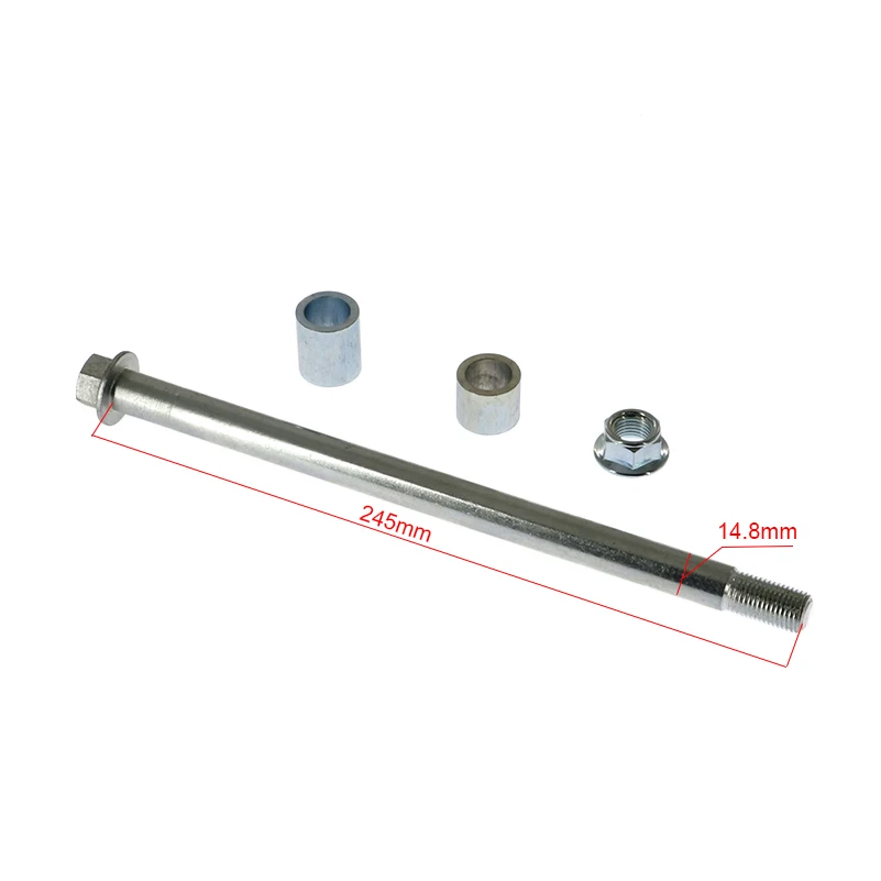 Мотоциклетное колесо M15, ось для Honda Yamaha Suzuki KTM кросс-Байк диртбайк 15 мм, длина 210 мм 230 мм 245 мм 250 мм с гайкой