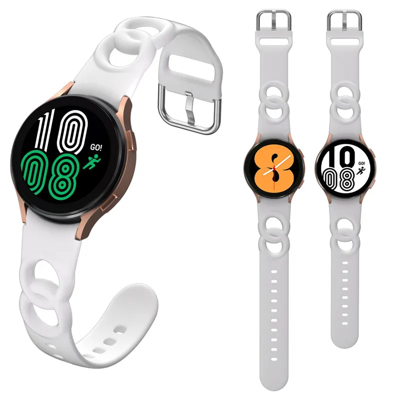2 Pcs Silicone Strap For Samsung Galaxy Watch 5 4 44mm 40mm/4 classic 46mm 42mm wristband Bracelet Galaxy Watch 5 pro 45mm Band