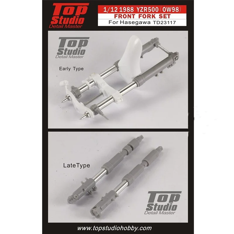 Top Studio 1:12 YZR500(OW98) Передняя вилка TD23117 модификация и сборка модельных аксессуаров