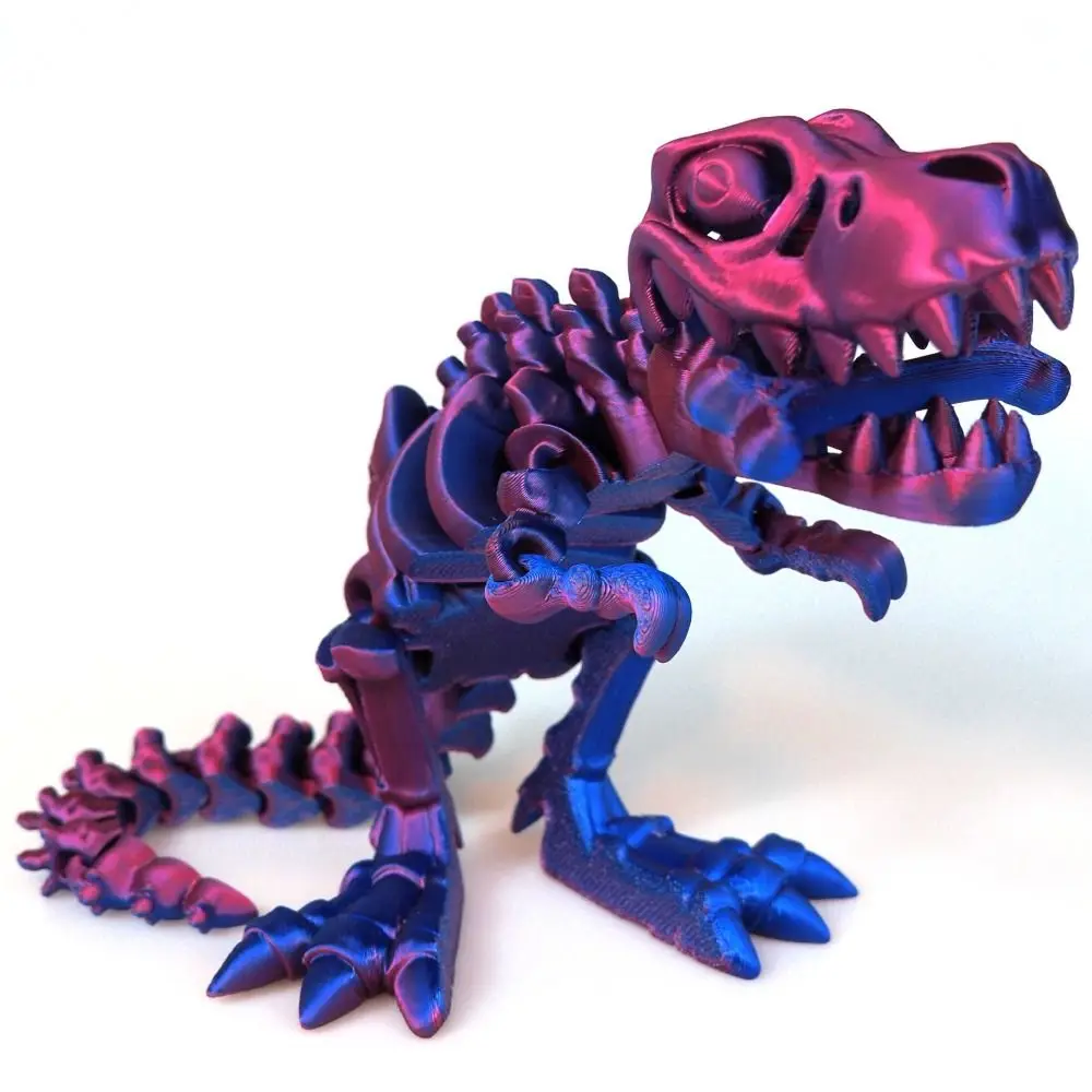 Кристалл 3D-печатный кристалл динозавра вращающиеся подвижные шарниры 3D-печать
