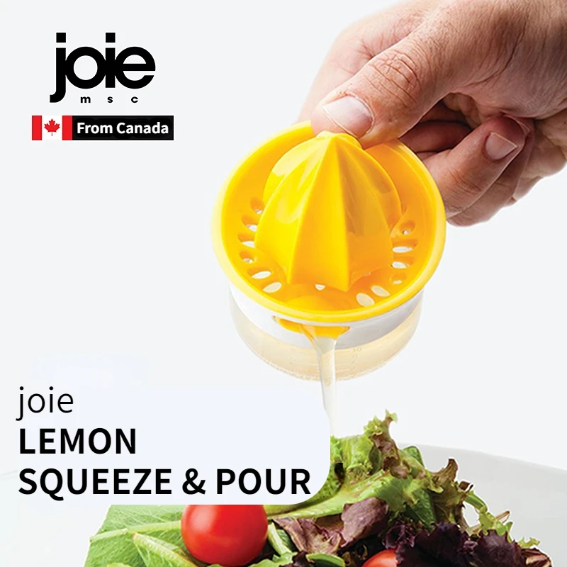 

Joie Lemon Squeeze & Pour Manual Juicer Reamers Cup for Home Use - Squeeze Oranges, Lemons and Other Fruits for Fresh Juice