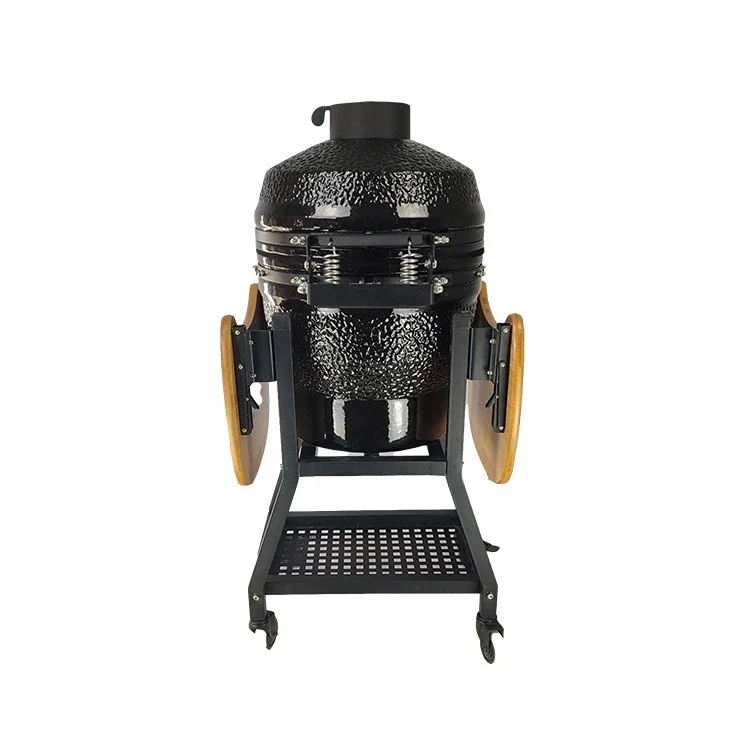 Яйцевой гриль Kamado Открытый для барбекю Сверхмощная угольная бочка Стойка гриля