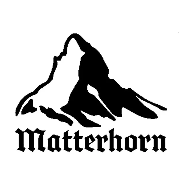

17.2cm*13.4cm Matterhorn Mountain So Unique Vinyl Car Sticker Window Decal