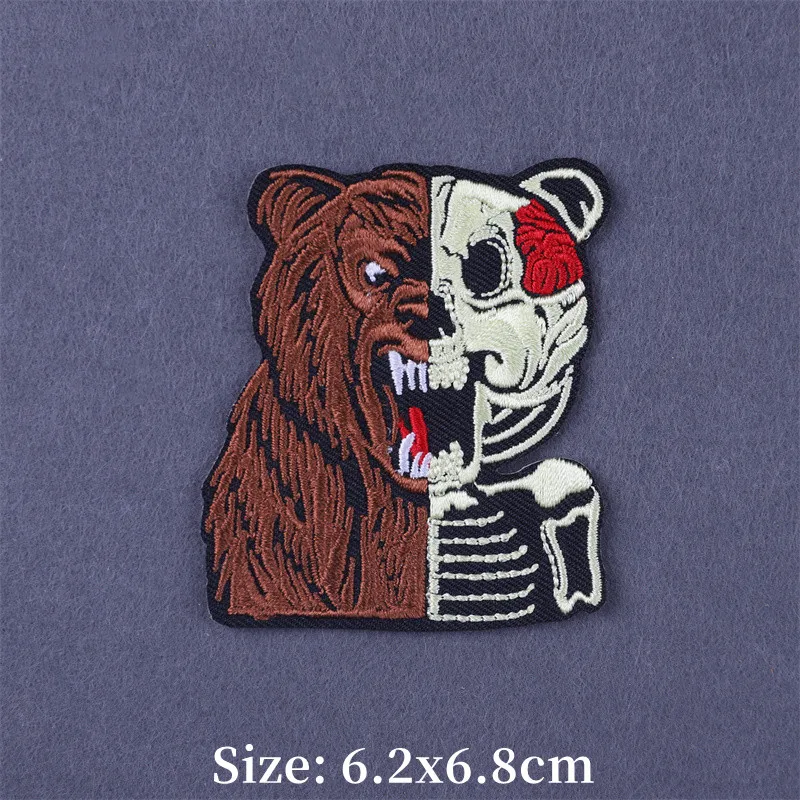 Термоклейкие нашивки с рисунком животных лягушек на одежду