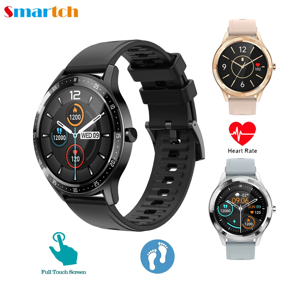 

Newest Smart Watch Man Lady Heart Rate Monitor IP67 Waterproof 1.28 Inches Screen Business Sports Watchsmart For IOS Android