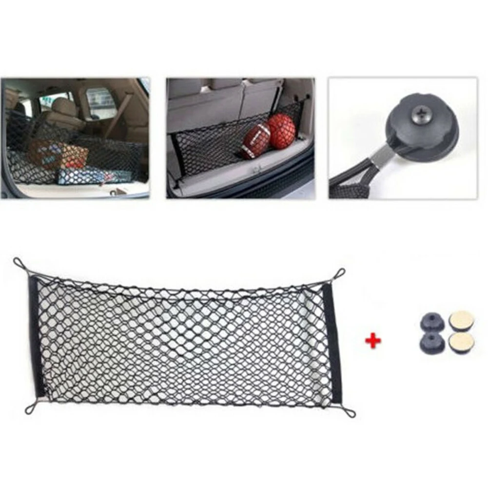

Car Trunk Cargo Net Nylon Envelope Style Trunk Organizer Storage Netting Universal Auto Accessories For SUV RV 110cmX50cm