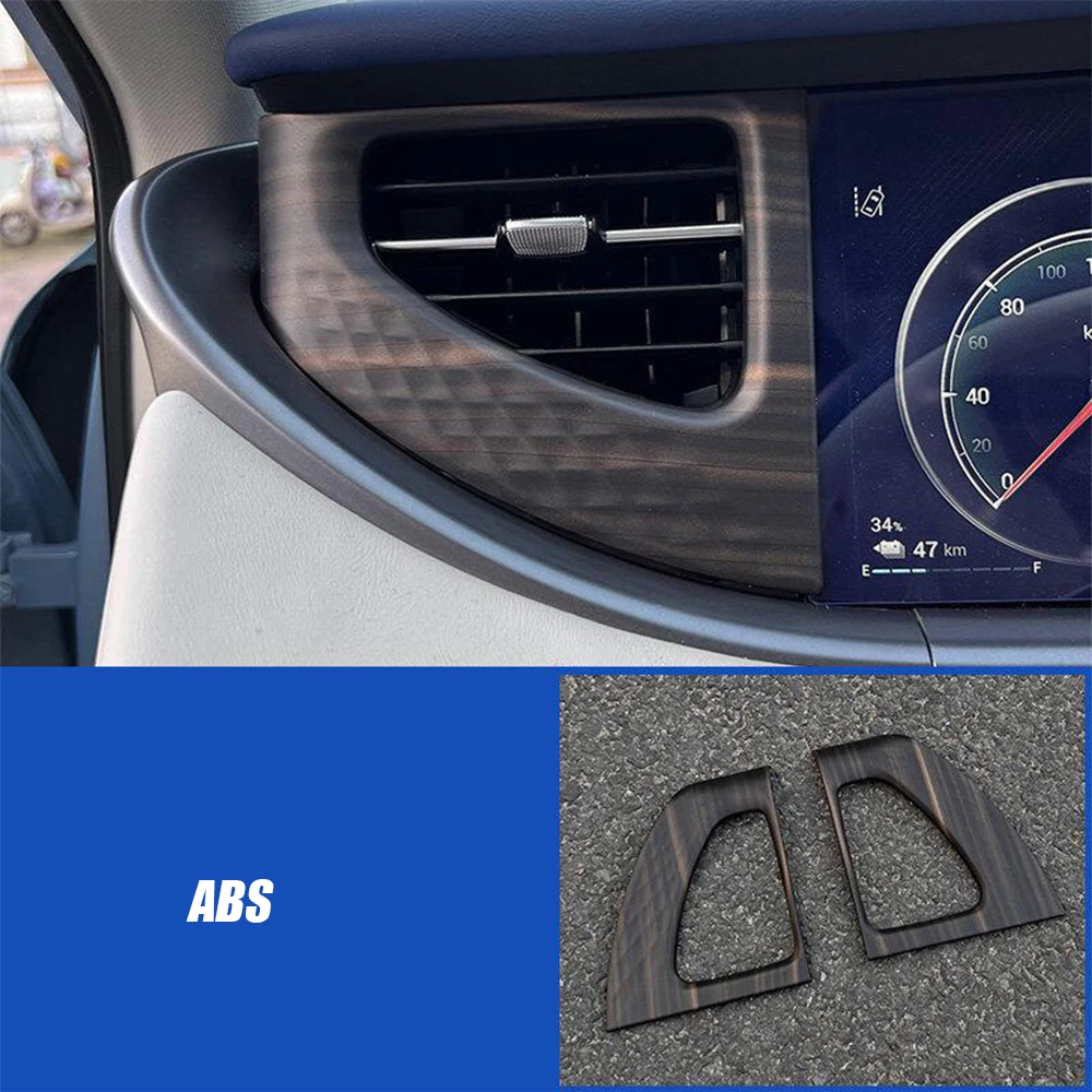 

Для Dongfeng Voyah Free 2021 2022 2023, аксессуары, карбоновый автомобильный левый и правый кондиционер, wylot воздуха, декоративная панель, накладка