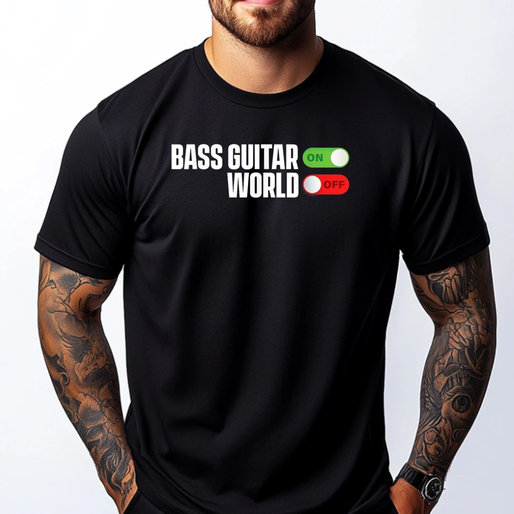 Бас-гитарист Басстист Музыка Музыкант Гитарист Черная рубашка Футболки с