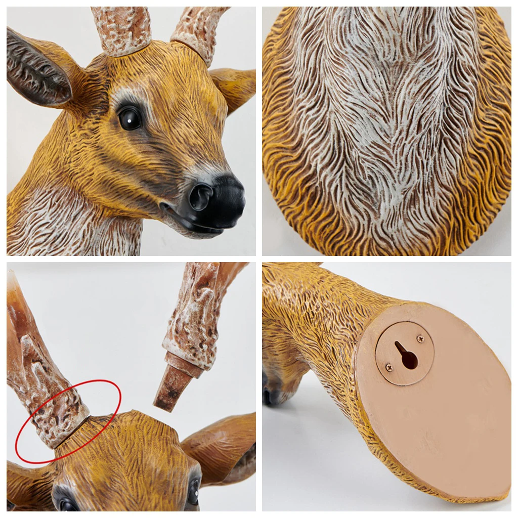 3D статуэтка с головой оленя статуэтки настенное крепление бюст искусство