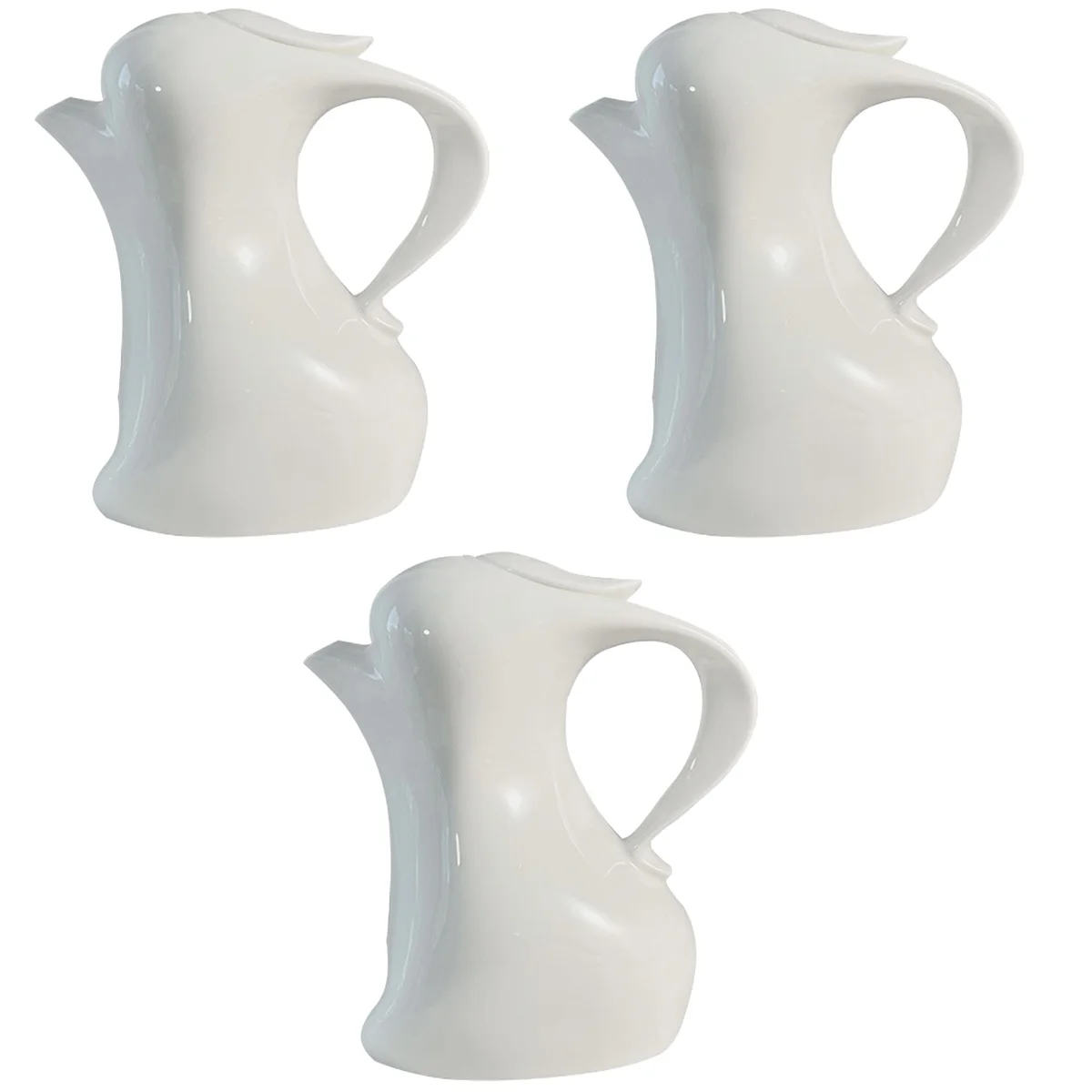 

3pcs Ceramic Coffee Pot Easter Party Bunny Craft Ceramic Bunny Kettle Coffee Kettle New Year Gift