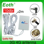 Антенна Eoth 3G 4G lte 10dbi CRC9, разъем антенны, маршрутизатор, внешний ретранслятор, беспроводной модем, антенна