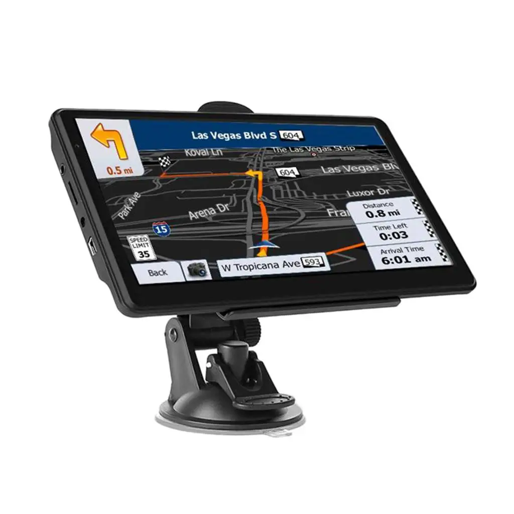 Фото Портативный автомобильный GPS-навигатор с 7-дюймовым сенсорным экраном, GPS-трекер для грузовиков и автобусов в реальном времени №3