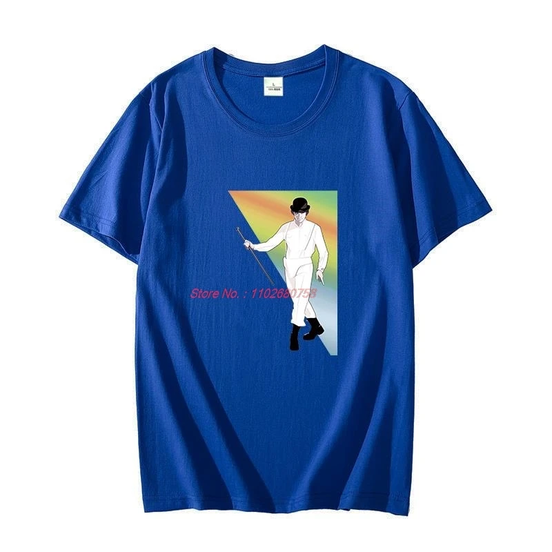 A Clockwork Orange Alex Droogs Ultraviolence Kubrik Korova Milk Uhrwerk Летняя хлопковая футболка с рисунком