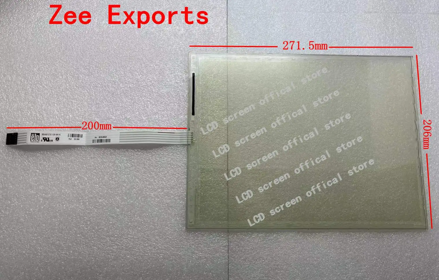 

12.1 inch 5pin Touch Panel SCN-A5-FLT12.1-Z01-0H1-R E011881 Elo Touch Pad Digitizer 225mm*173mm