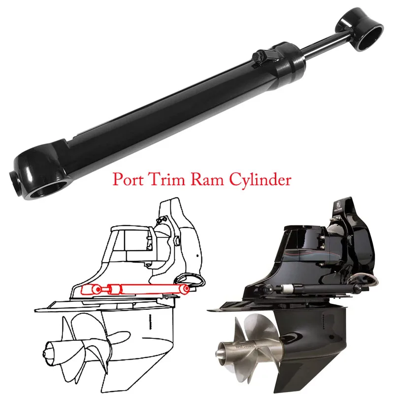 Port Trim Ram Cylinder, Power Trim Replacement for All Mercruiser Bravo I,II, and III,Replace Oem 9B-121-02, 98703A26, 98703A11