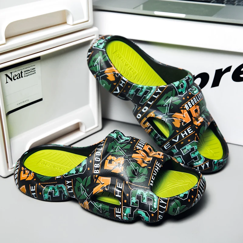 Мужские Нескользящие шлепанцы мягкая подошва пляжные сандалии кокосовые