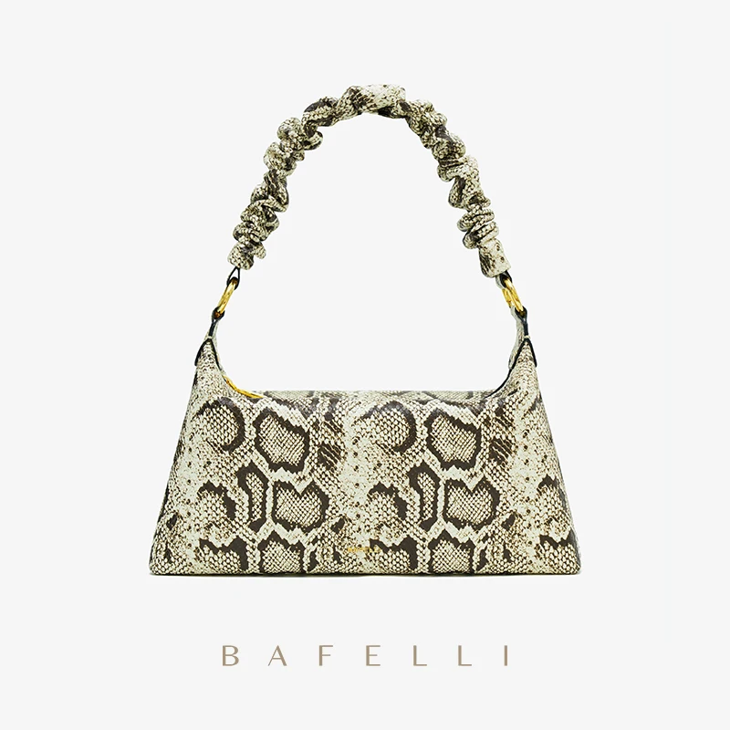 

Сумка BAFELLI из овечьей кожи с узором в виде змеи, новинка 2022, Модная стильная сумка, Роскошный дизайнерский брендовый женский вечерний кошеле...