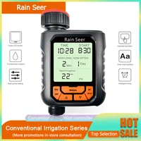 rain seer large lcd display water timer waterproof ip65 home garden irrigation timer automatic controller system