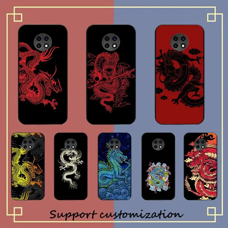 

Fashion Dragon Animal Pattern Phone Case for Samsung A51 A30s A52 A71 A12 for Huawei Honor 10i for OPPO vivo Y11 cover