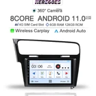 Автомобильный мультимедийный видеоплеер Carplay 6G 128G Android 11,0 для VW Volkswagen Golf 7 2013 2014 2015 2016 2017 2018 GPS Радио стерео