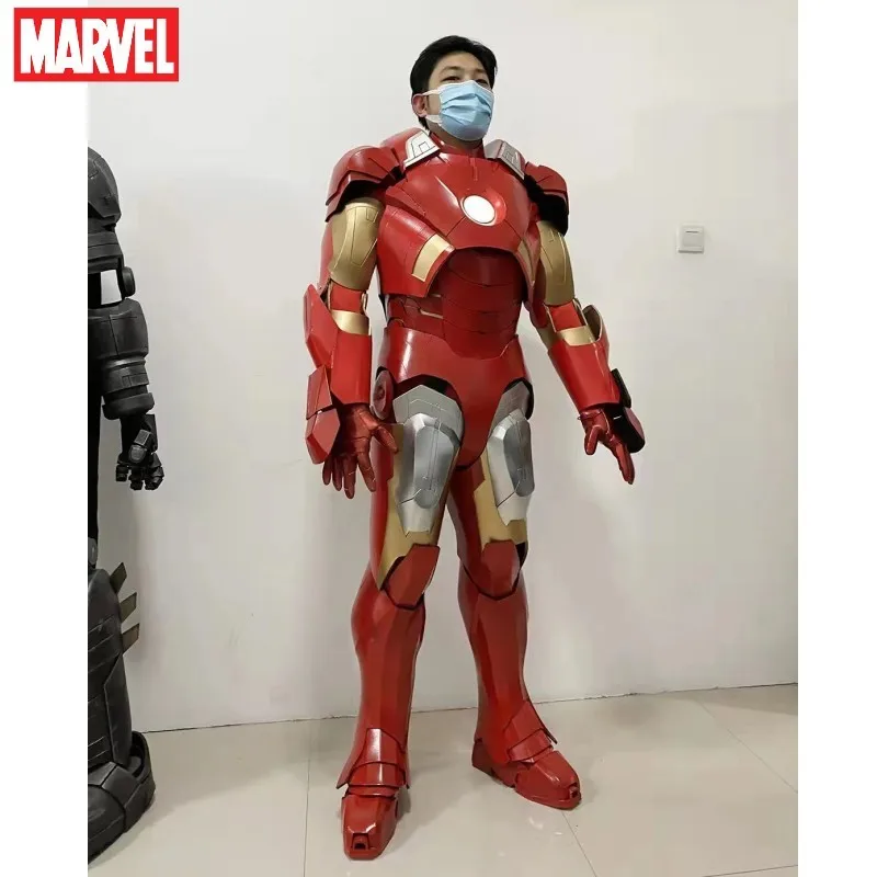 Marvel Iron Man Children Adult Wear Iron Man 1:1 Real People Wearing Clothing Props Armor Cosplay Anime Robots Suit Set for Gift