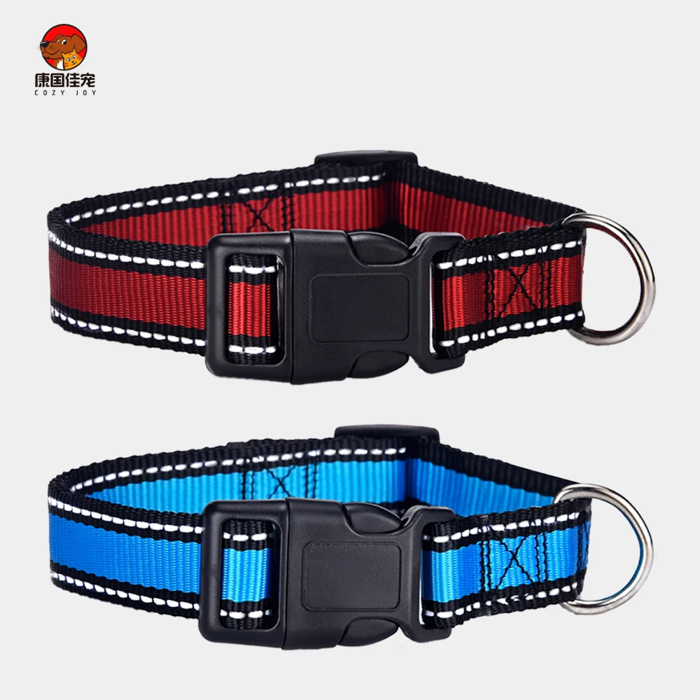 

Personalized Nylon dog collar adjustable set is suitable for small, medium and large bulldog pugs and beagles