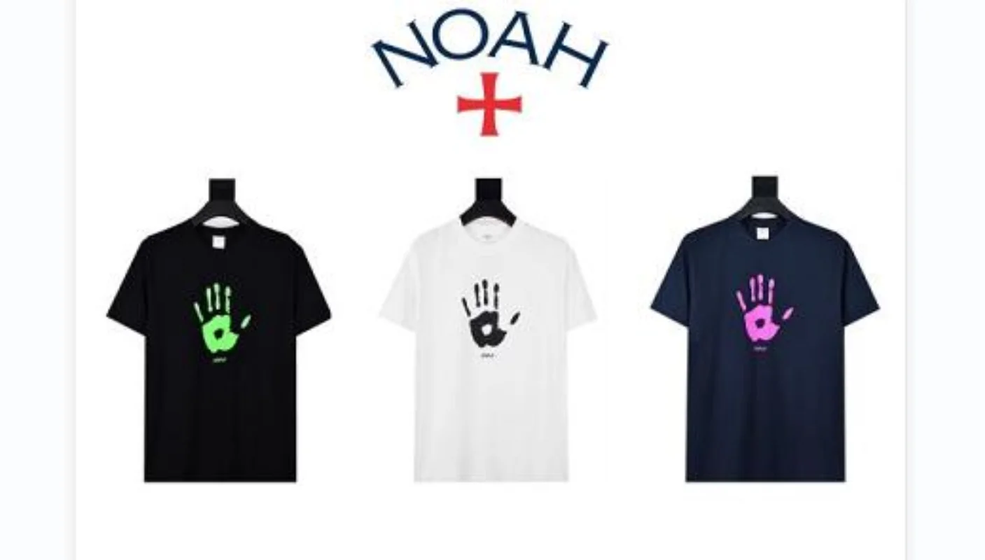 

Флуоресцентная футболка 23SS с изображением цветка Ноя, мужская и женская футболка европейского размера из 100% хлопка, топы с изображением Ноя...