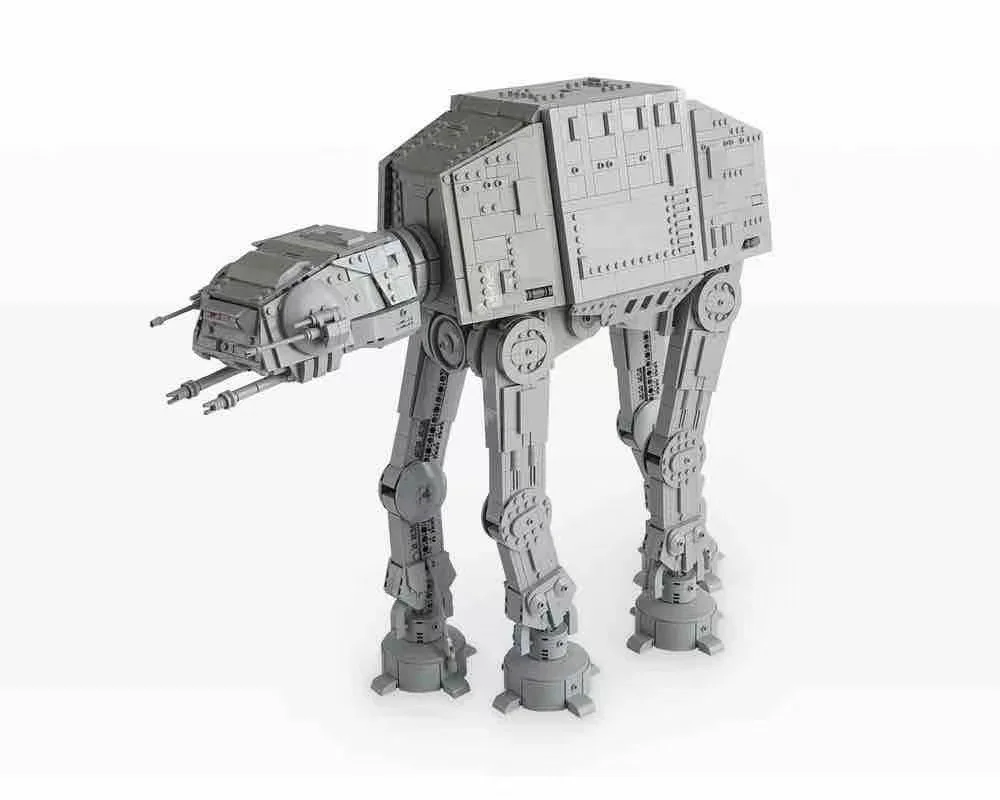 

2022 MOC AT-AT Walker technology building blocks compatible with small particles and difficult to assemble toy gift model boy