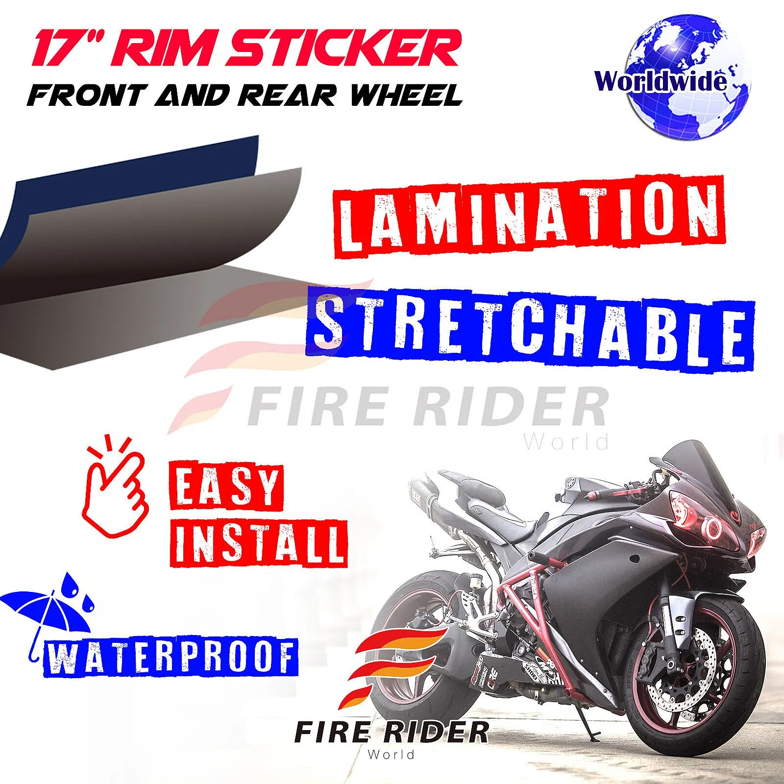 Наклейки на колесные диски FRW ULTIMATE, 2 шт., 17 дюймов, S08B для CBR1000RR, CBR600RR, VTR1000 (art.: 3920dc618edf0) - 3920dc618edf0