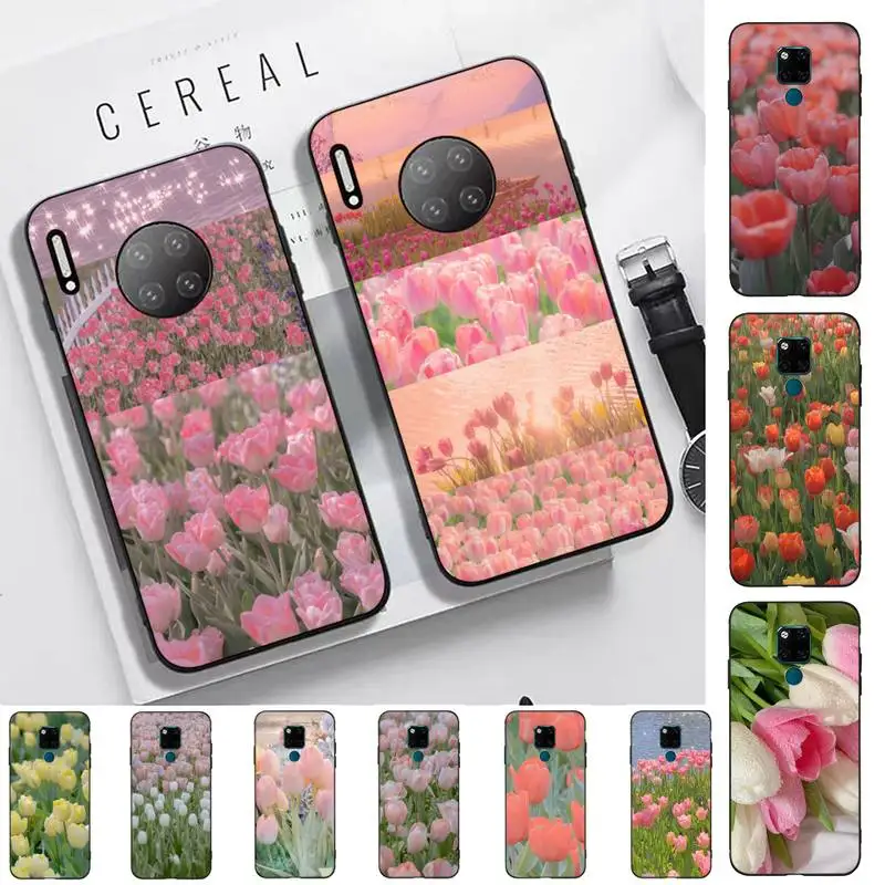 

Tulip flower Phone Case for Huawei Mate 20 10 9 40 30 lite pro X Nova 2 3i 7se