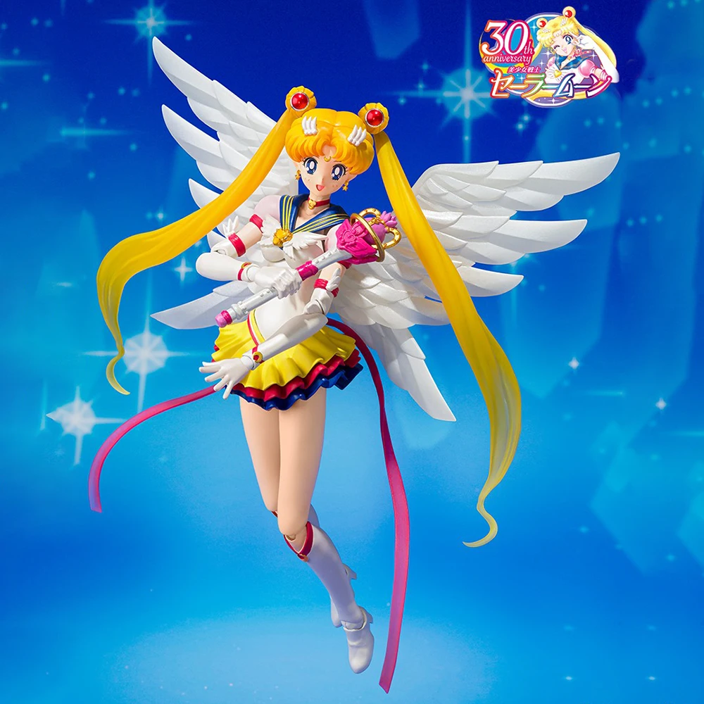 

LCFUN Original Genuine Figure SHFiguarts Tsukino Usagi Sailor Moon Eternal Moon Genuine SHF PVC Anime Model Colletion Toys