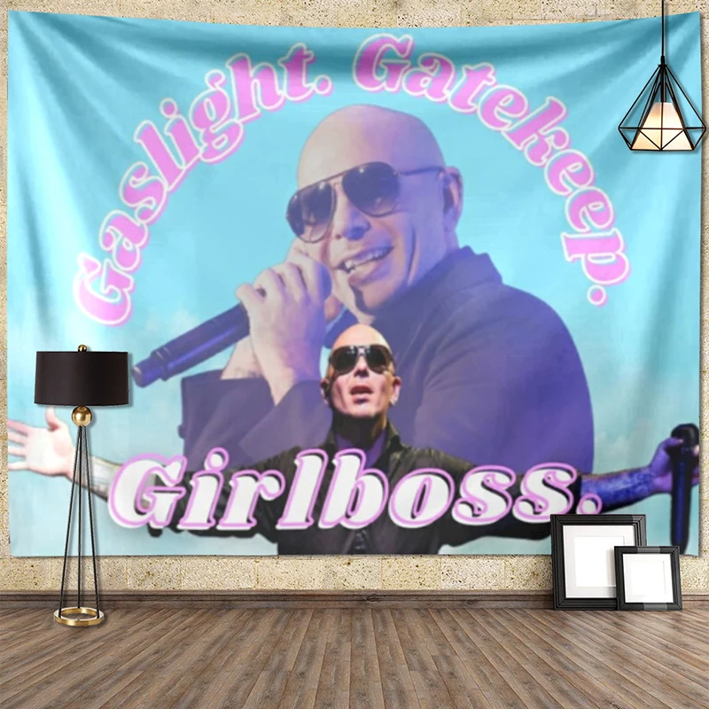 Гобелен с эстетической художественной печатью картина питбуля 305 покрывало для