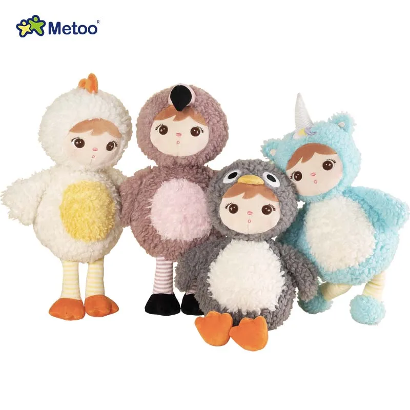 

Lovely Original Metoo Jibao Doll Smart Series Flamingo Unicorn Chicken Penguin Plush Toys For Girls Kids Birthday Christmas Gift