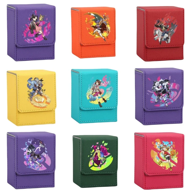 Тренер покемонов Леон Марни Аллистер Эрика кожаная коробка для хранения карт