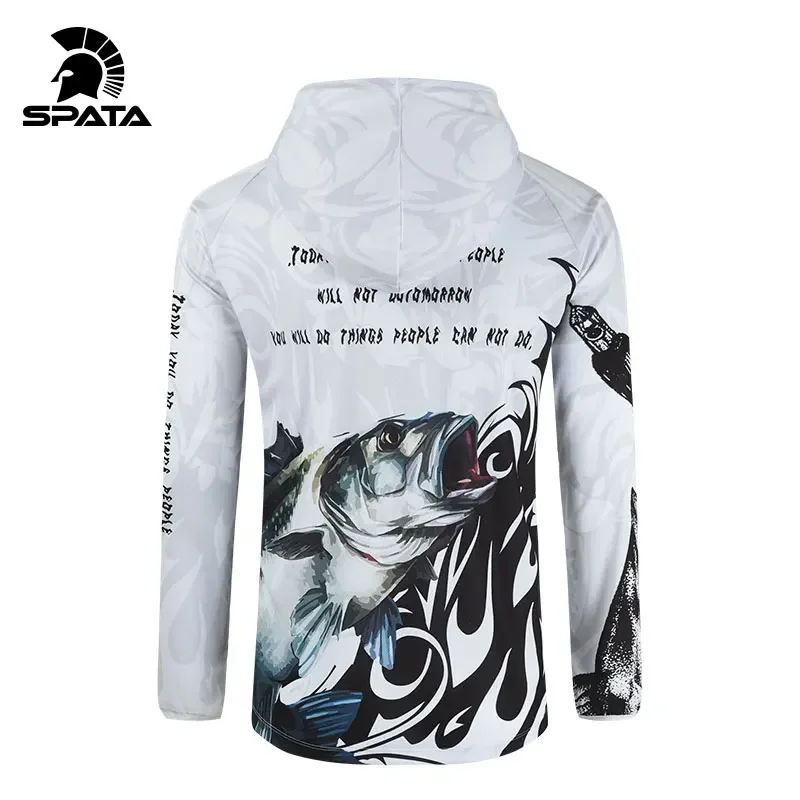 2024 SPATA одежда для рыбалки с защитой от УФ-лучей летние толстовки длинным рукавом