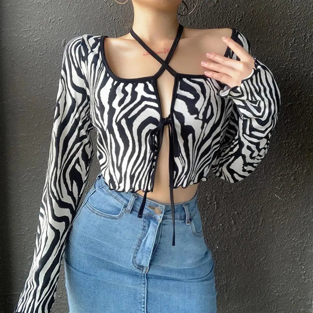 

Sexy deep Square-neck Lace up beach club Top Women Mesh See Through Long Sleeve Solid T Shirt Fashion Ruffles Summer tee mujer