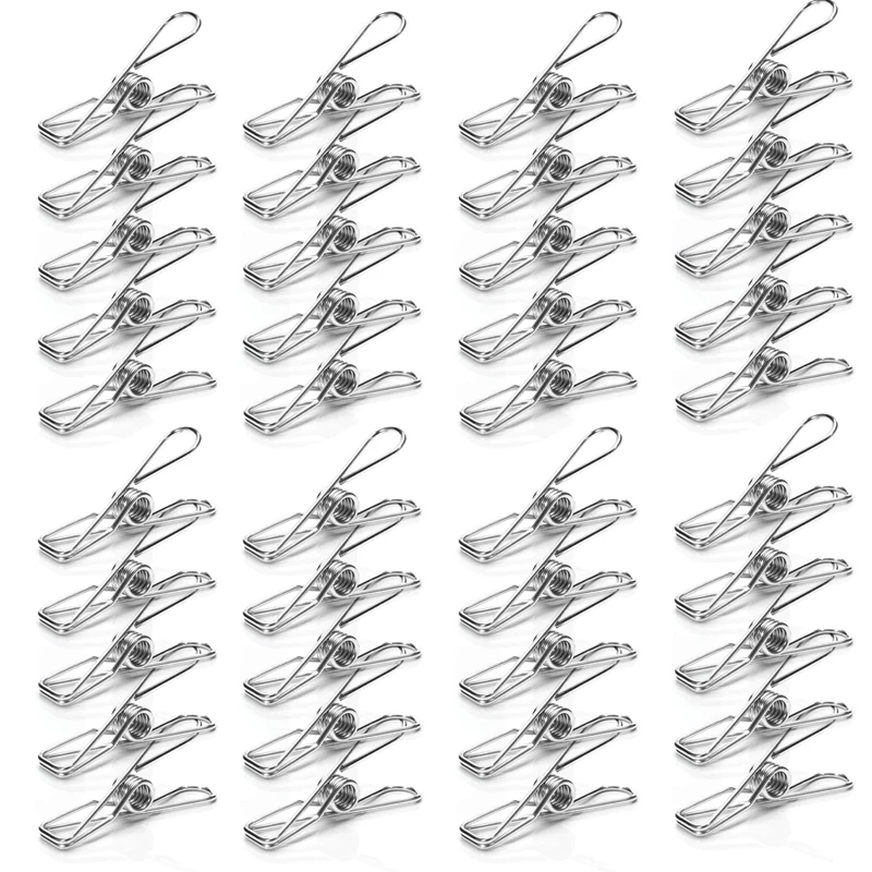 

Прищепки для одежды из нержавеющей стали, набор из 40 штук